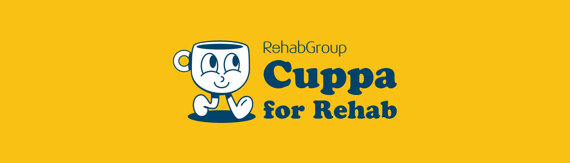 Cuppa for Rehab fundraising white label microsite with custom branding